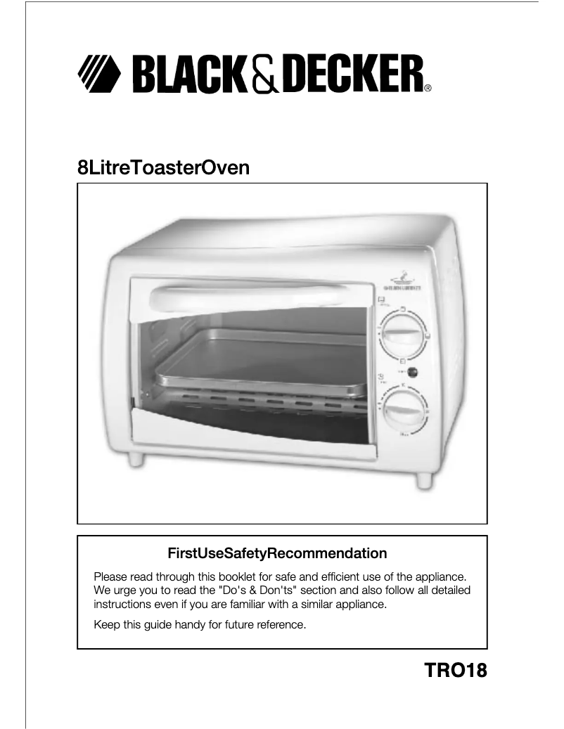 Page 1 de la notice Manuel utilisateur Black & Decker TRO18