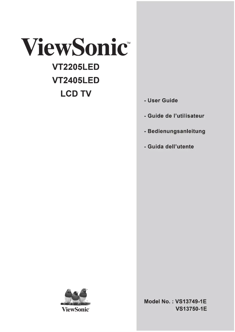 Image de la première page du manuel de l'appareil VT2405LED