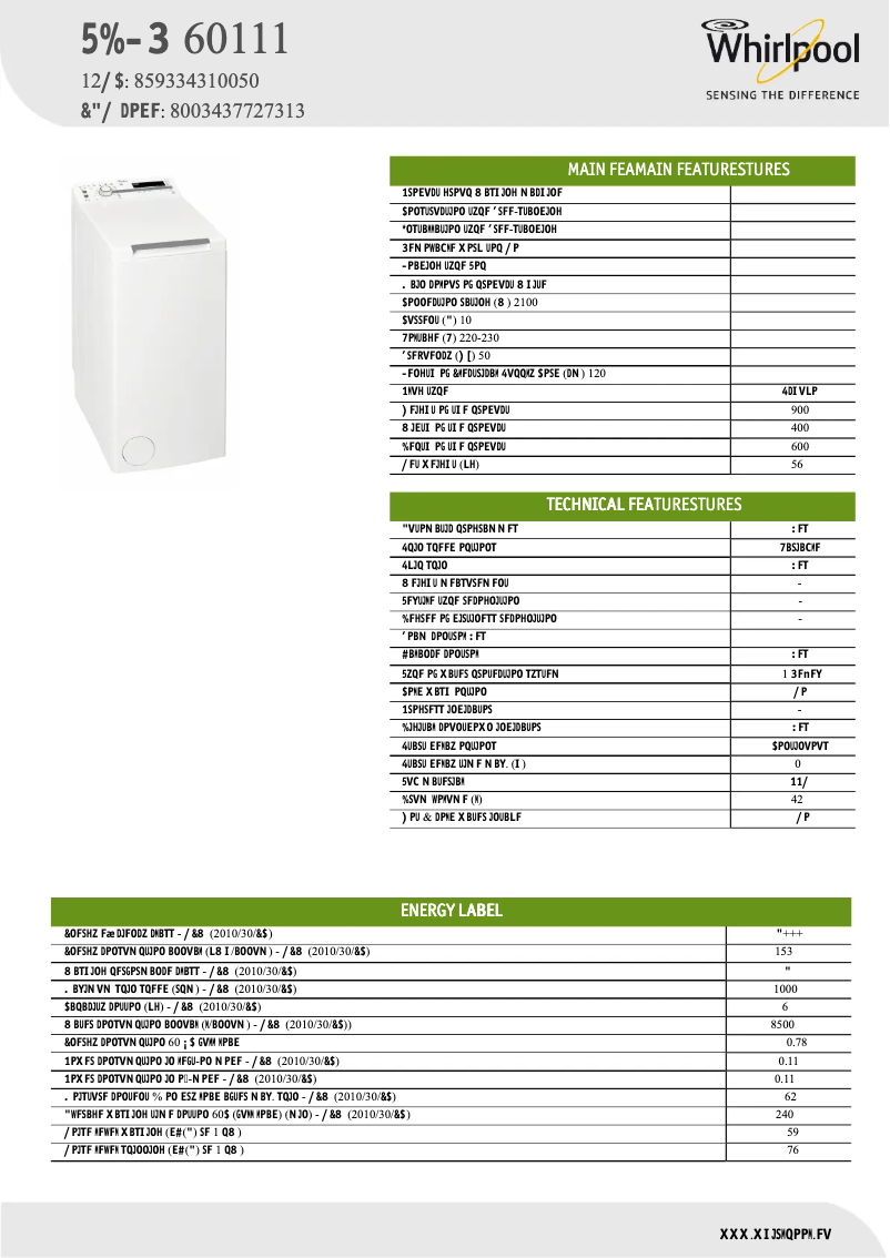Image de la première page du manuel de l'appareil TDLR 60111