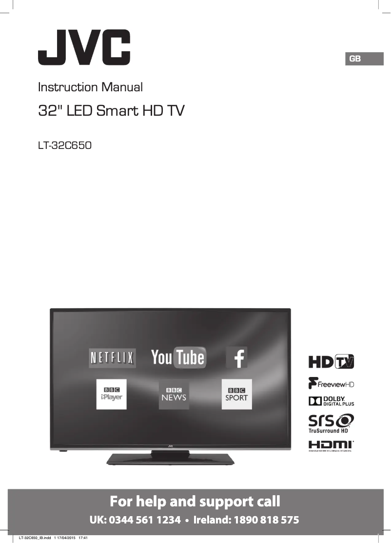 Page n°1 - Manuel utilisateur JVC LT-32C650