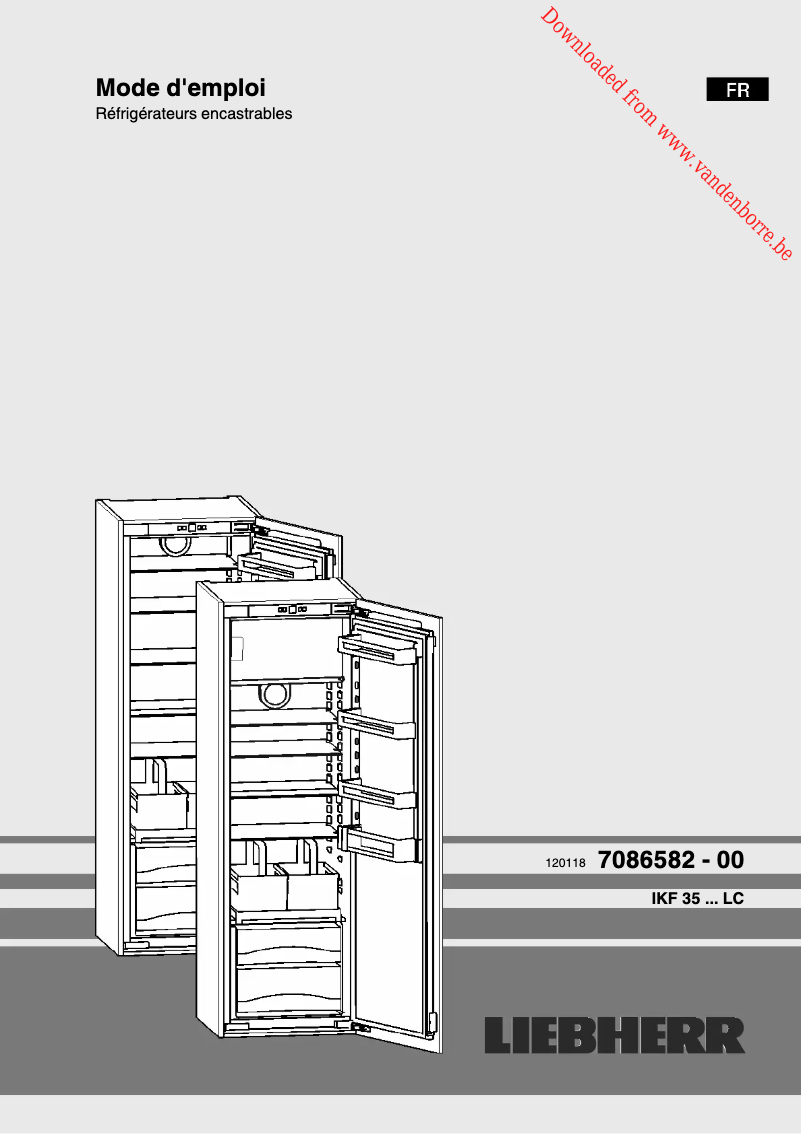 Page n°1 - Manuel utilisateur Liebherr IKF 3514 Comfort