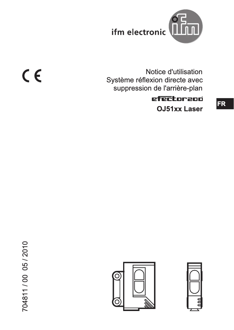 Page 1 de la notice Manuel utilisateur IFM OJ5152