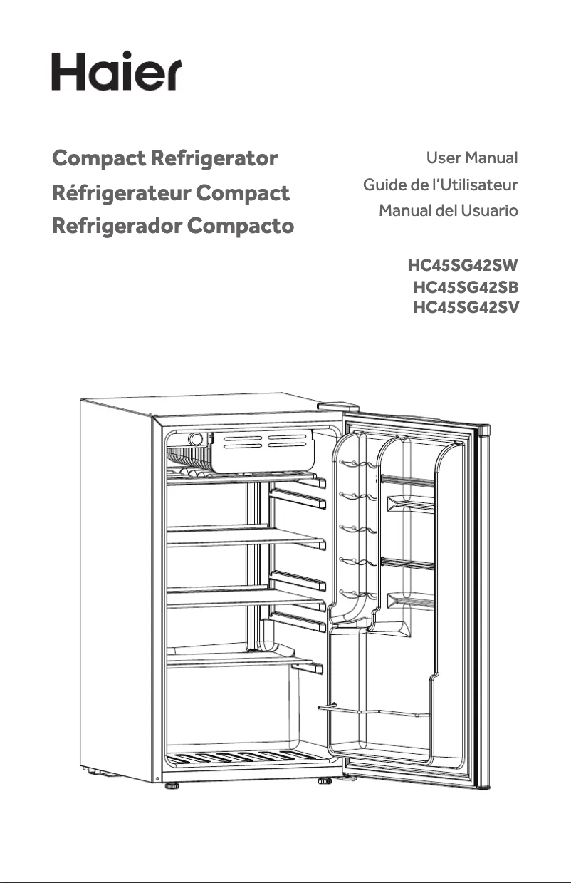 Page 1 de la notice Manuel utilisateur Marvel HC45SG42SB