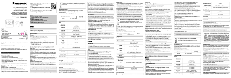 Image de la première page du manuel de l'appareil RZ-B210