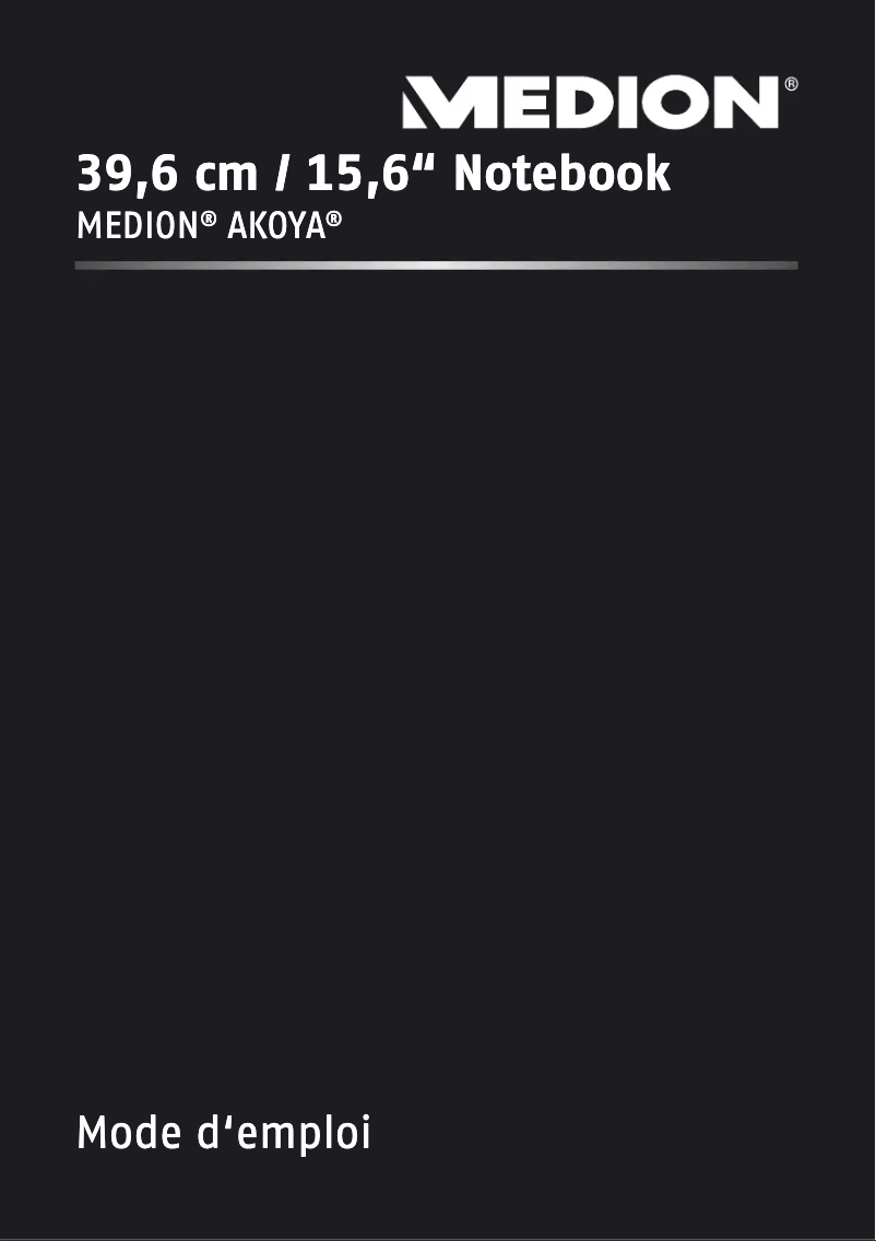 Image de la première page du manuel de l'appareil Akoya S6417 MD99259