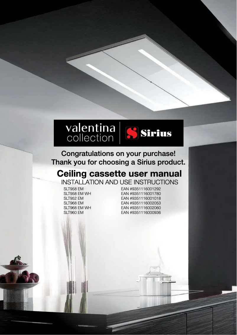 Página 1 del manual Manual de usuario Sirius SLT958 EM WH