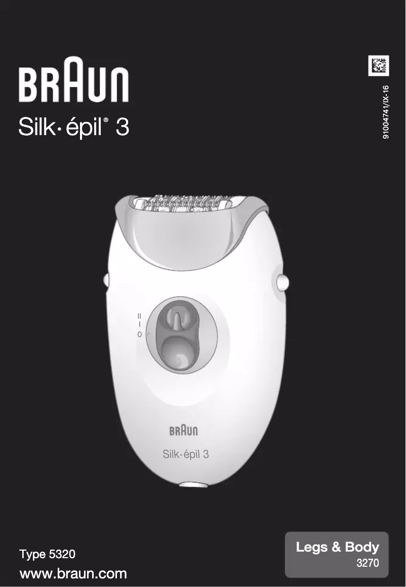 Página 1 del manual Manual de usuario Braun Silk-epil 3 3270