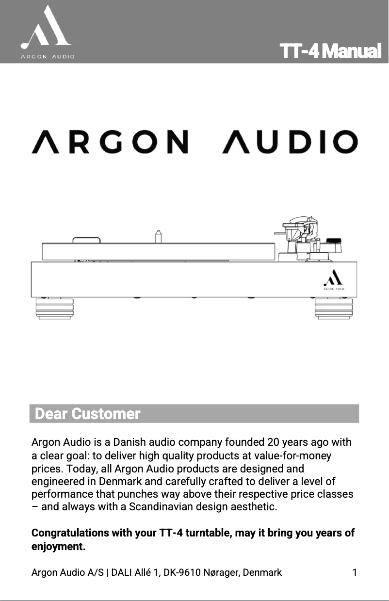Imagen de la primera página del manual del dispositivo TT-4