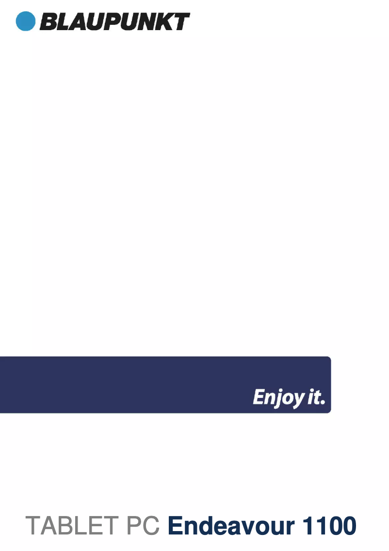 Página 1 del manual Manual de usuario Baros Endeavour 1100