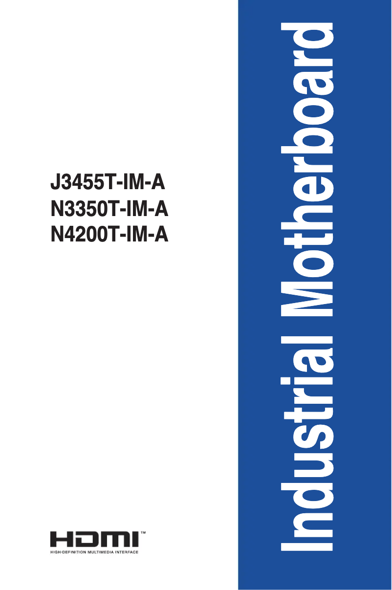 Image de la première page du manuel de l'appareil J3455T-IM-A