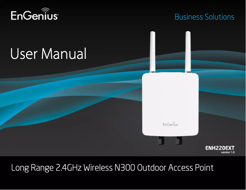 Image de la première page du manuel de l'appareil ENH220EXT