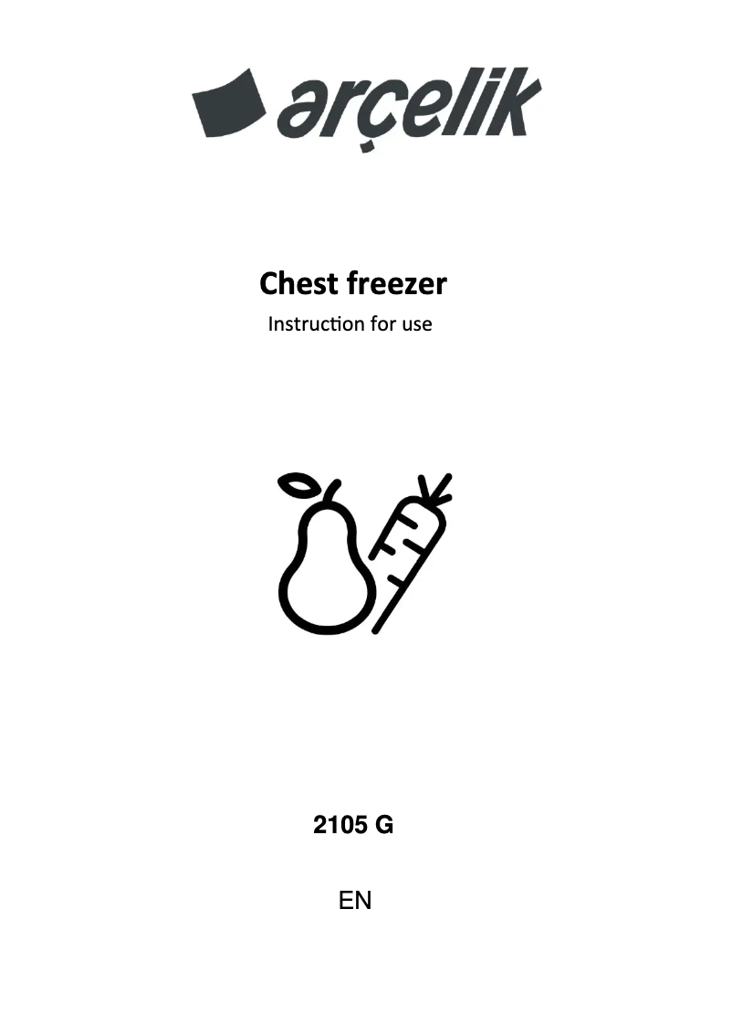 Image de la première page du manuel de l'appareil 2105 G