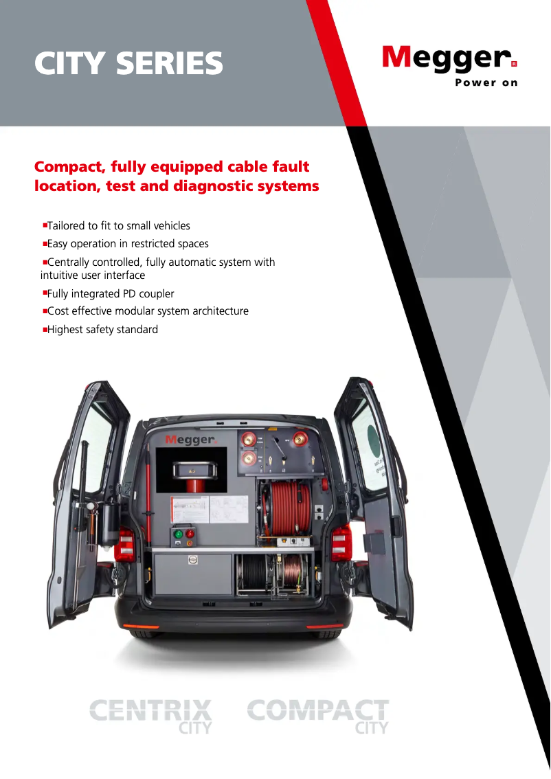Page 1 de la notice Brochure Megger Centrix City
