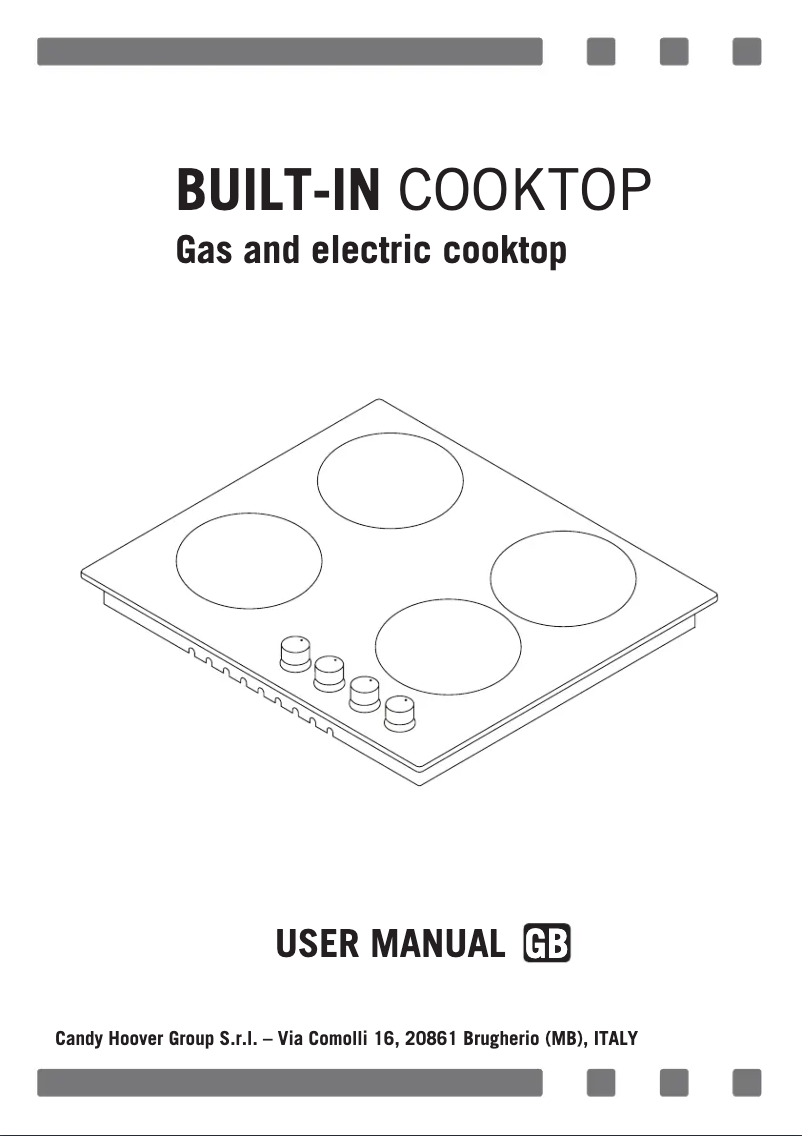 Page 1 de la notice Manuel utilisateur Candy CMGH31X