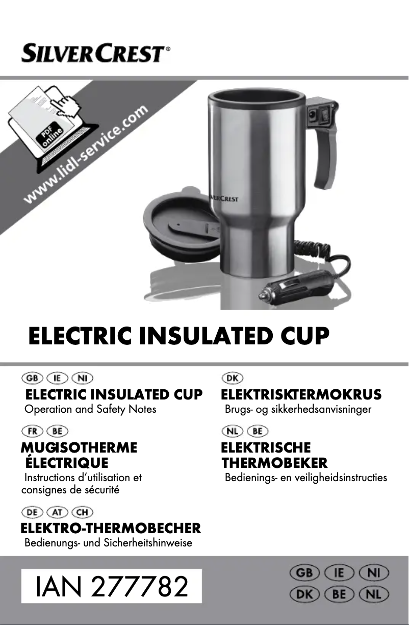 Page n°1 - Manuel utilisateur SilverCrest HG01735