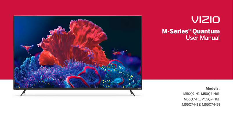 Page 1 de la notice Manuel utilisateur VIZIO M55Q7-H61
