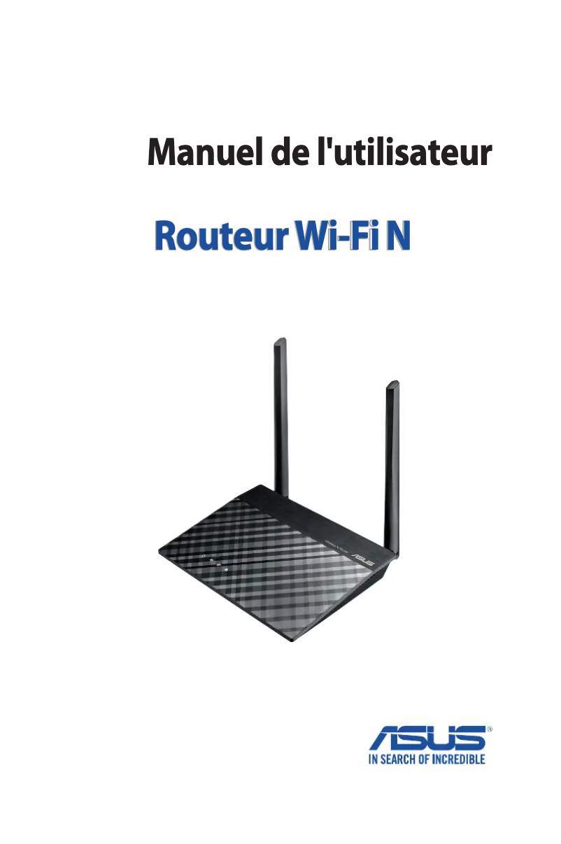 Image de la première page du manuel de l'appareil RT-N12+ B1