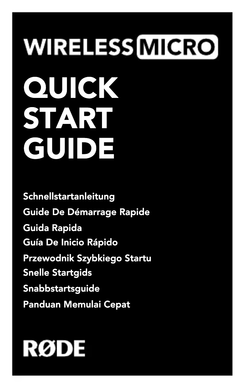 Image de la première page du manuel de l'appareil Wireless Micro