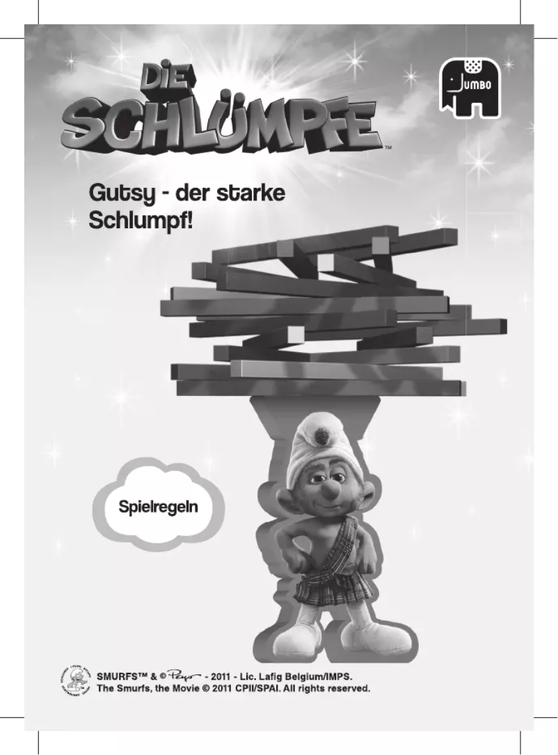 Image de la première page du manuel de l'appareil Gutsy der starke Schlumpf