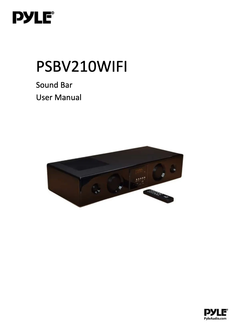 Image de la première page du manuel de l'appareil PSBV210WIFI