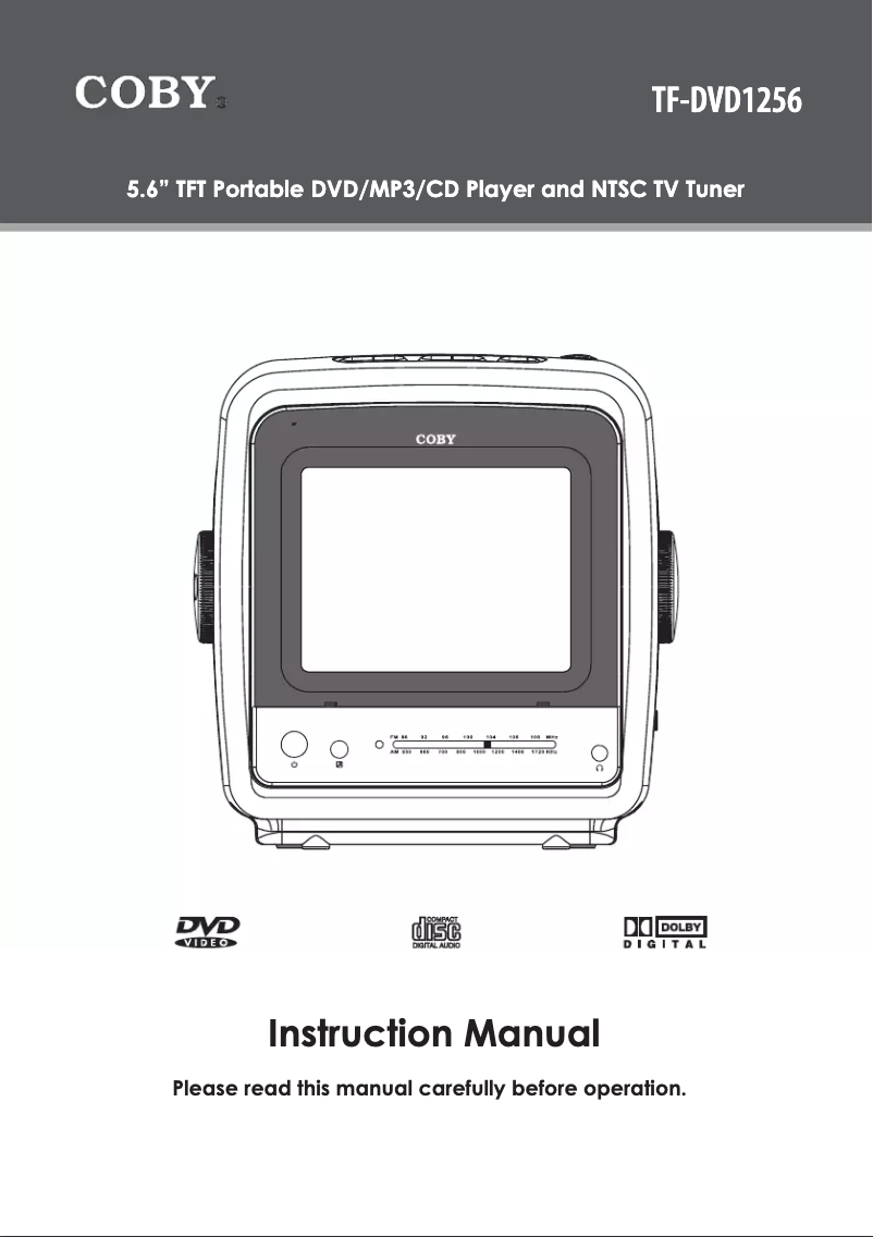 Image de la première page du manuel de l'appareil TF-DVD1256