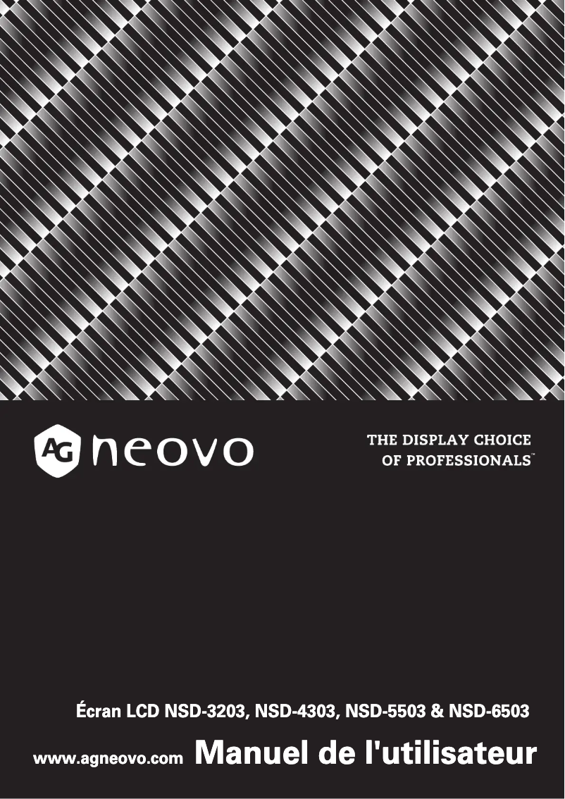 Image de la première page du manuel de l'appareil NSD-5503