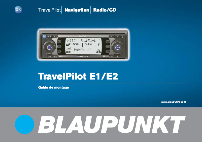 Page n°1 - Manuel utilisateur Blaupunkt TravelPilot E1