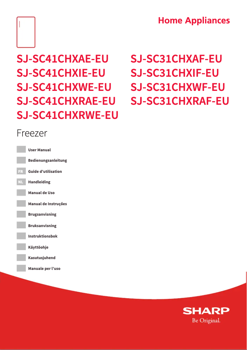 Page n°1 - Manuel utilisateur Sharp SJ-SC41CHXRWE-EU