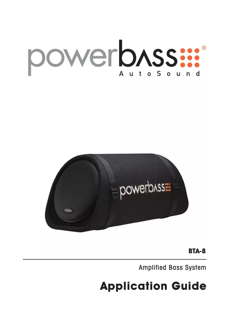 Page n°1 - Manuel utilisateur PowerBass BTA-8