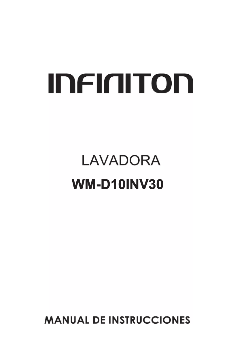 Page 1 de la notice Manuel utilisateur Infiniton WM-D10INV30