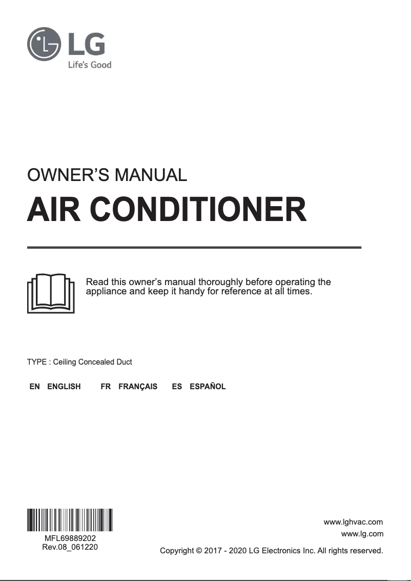 Imagen de la primera página del manual del dispositivo ARNU483BRZ4