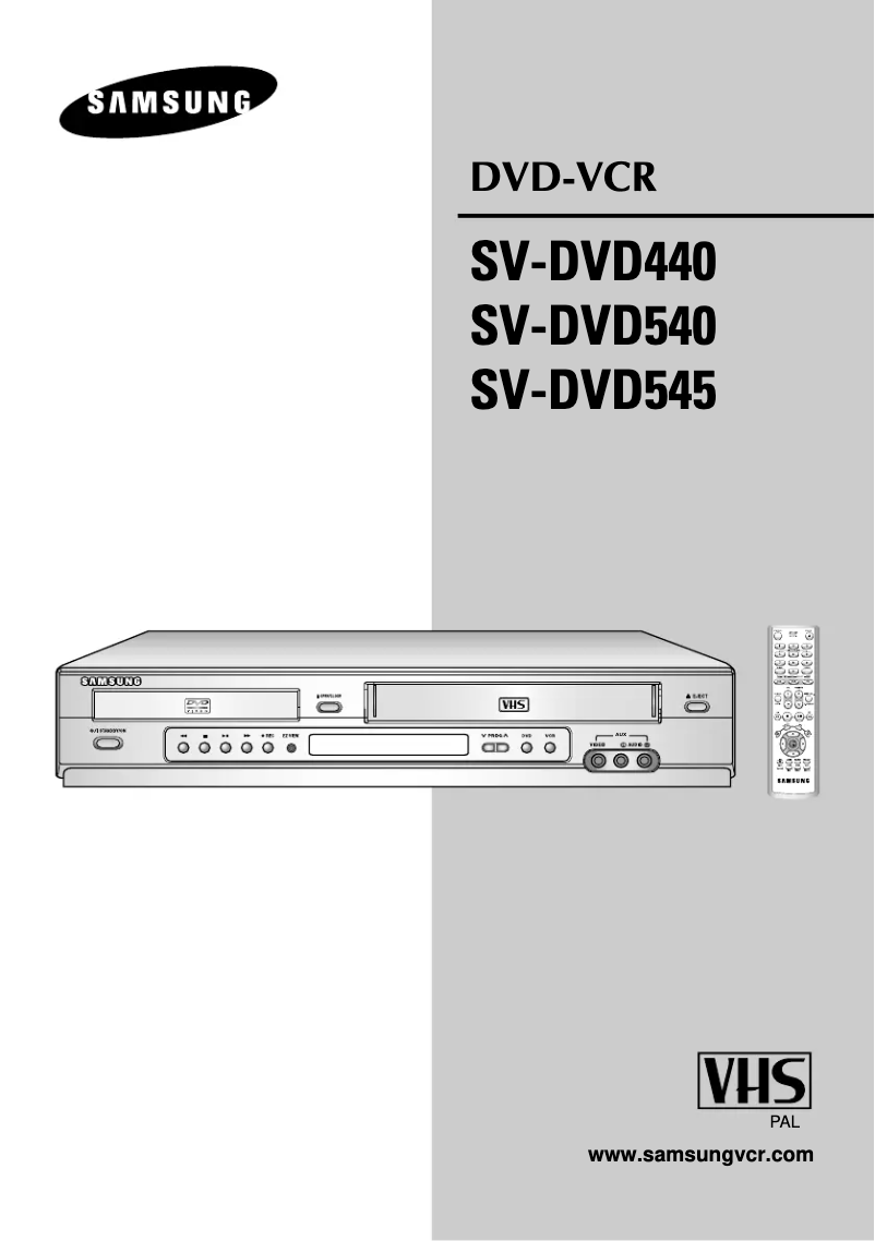 Page 1 de la notice Manuel utilisateur Samsung SV-DVD545