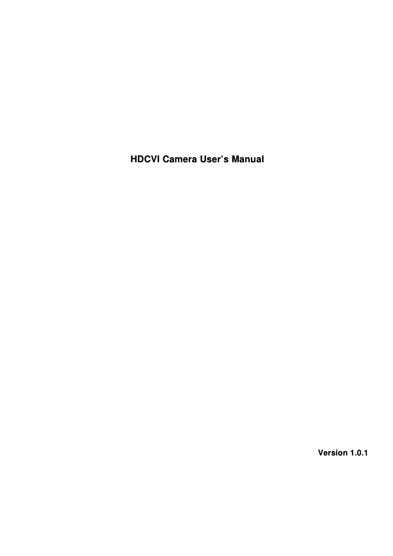 Image de la première page du manuel de l'appareil DH-HAC-HDBW1200R-VF
