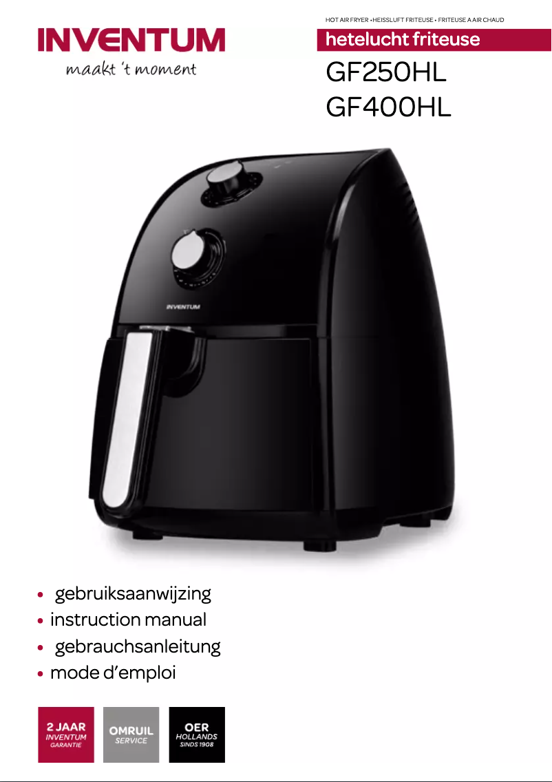 Image de la première page du manuel de l'appareil GF250HL