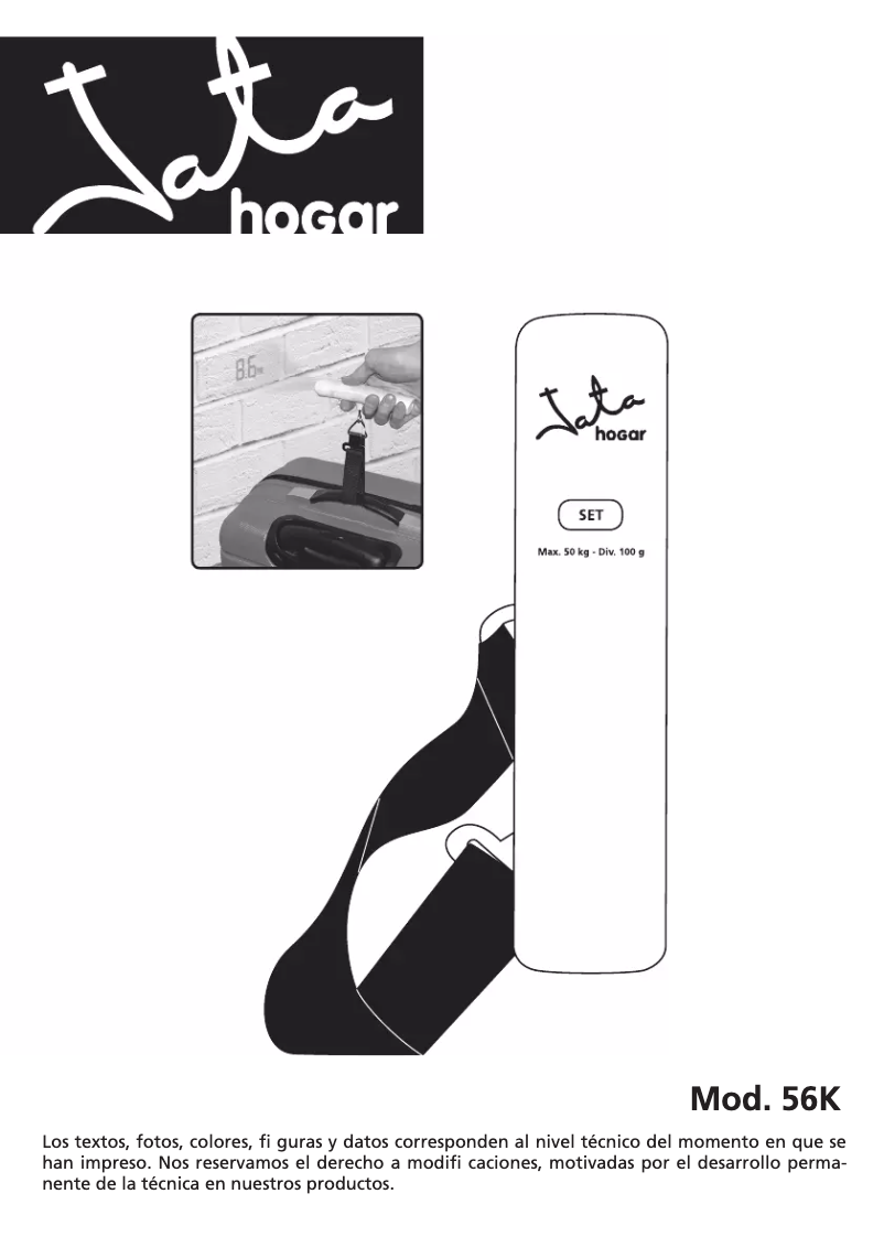 Page 1 de la notice Manuel utilisateur Jata 56K