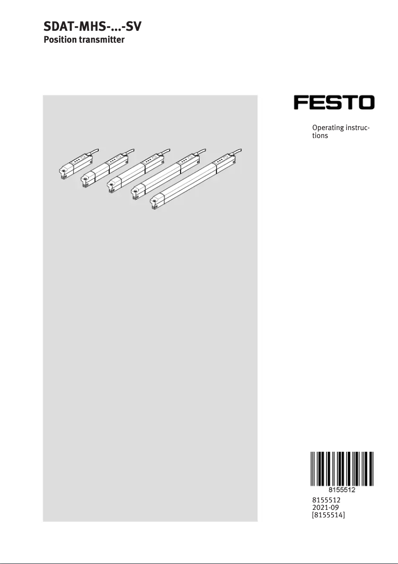 Page n°1 - Manuel utilisateur Festo SDAT-MHS-M100-1L-SV-E-0.3-M8