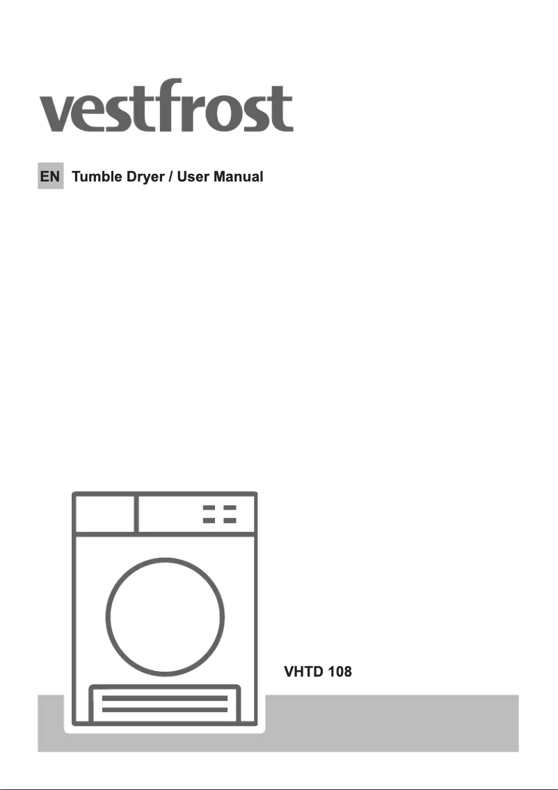 Page 1 de la notice Manuel utilisateur Vestfrost VHTD 108