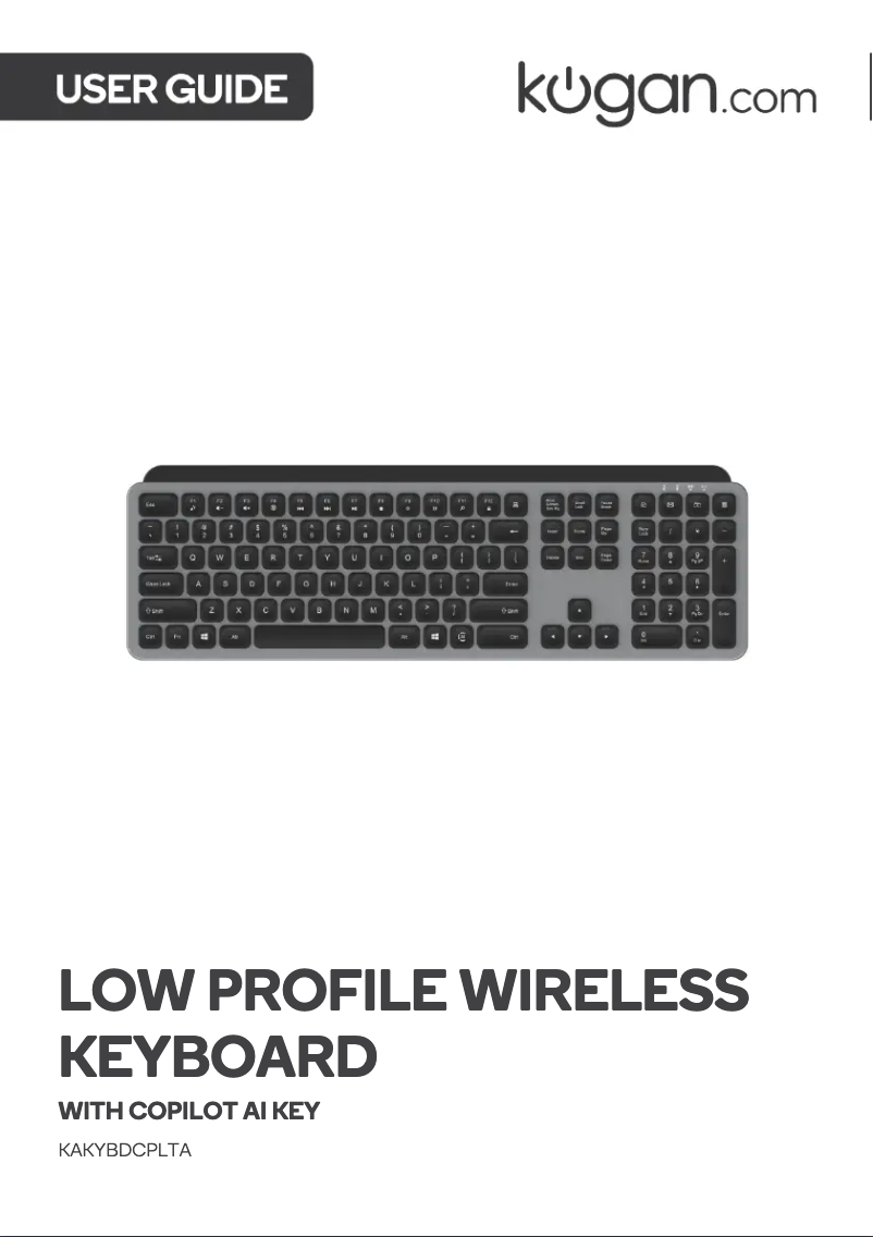Page n°1 - Manuel utilisateur Kogan KAKYBDCPLTA
