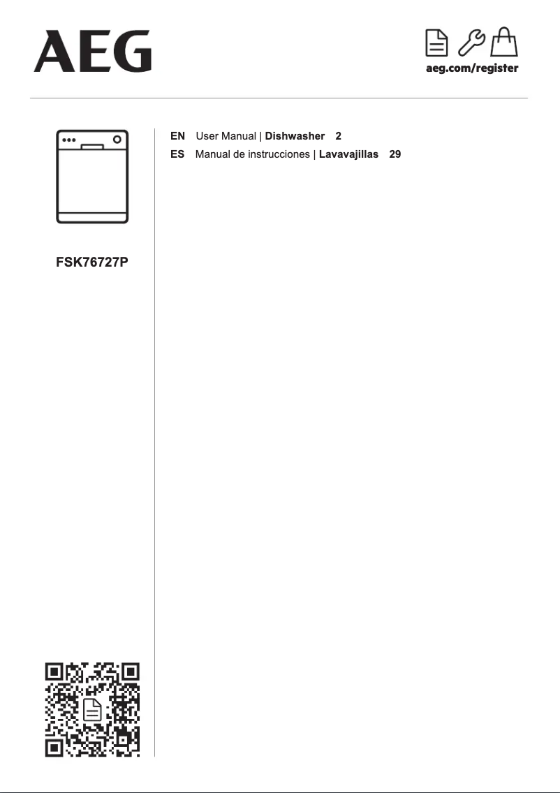 Page 1 de la notice Manuel utilisateur AEG FSK76727P