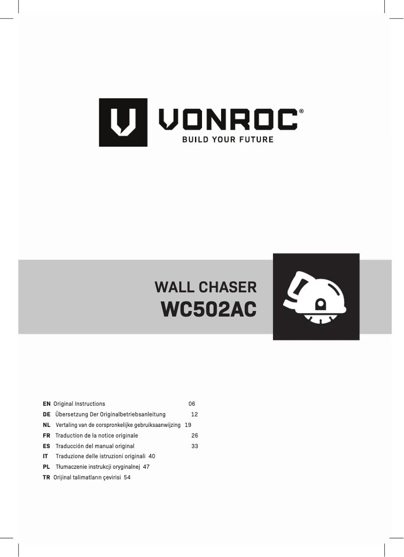 First page image of the manual for S_WC502AC