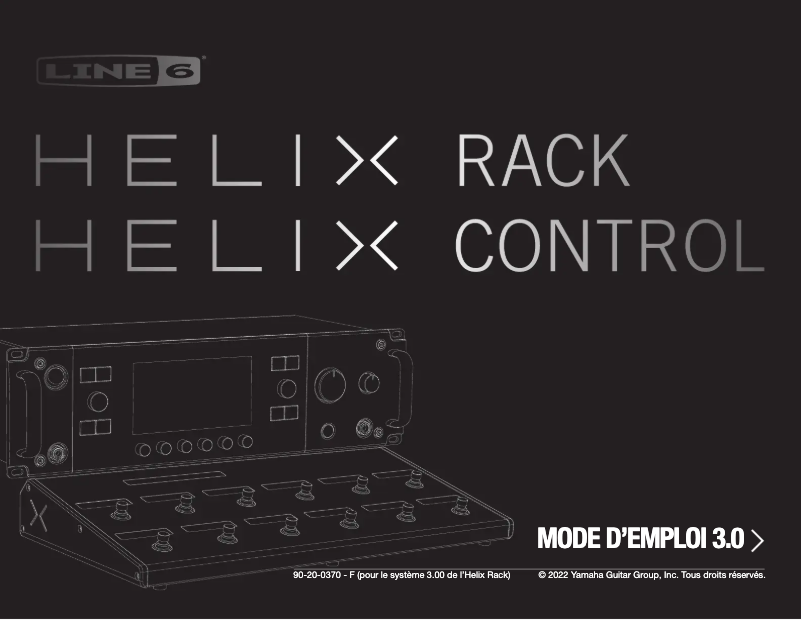 Page n°1 - Manuel utilisateur Line 6 Helix Control