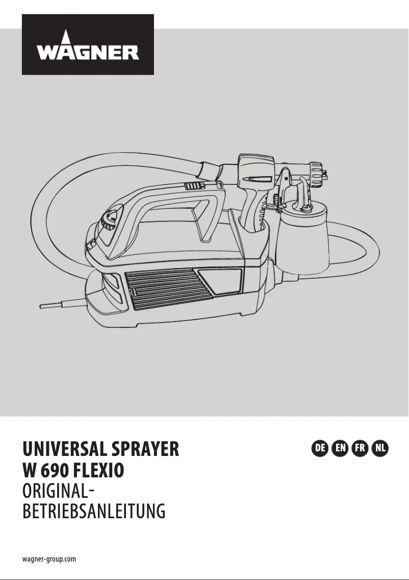 Page 1 de la notice Manuel utilisateur Wagner W 690 Flexio