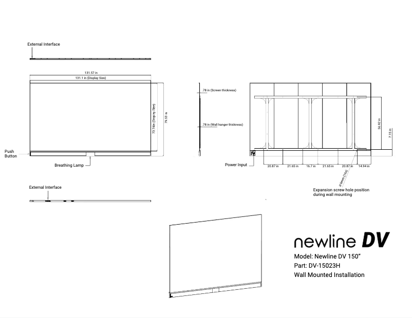 Página 1 del manual Dibujo técnico Newline DV-12023H