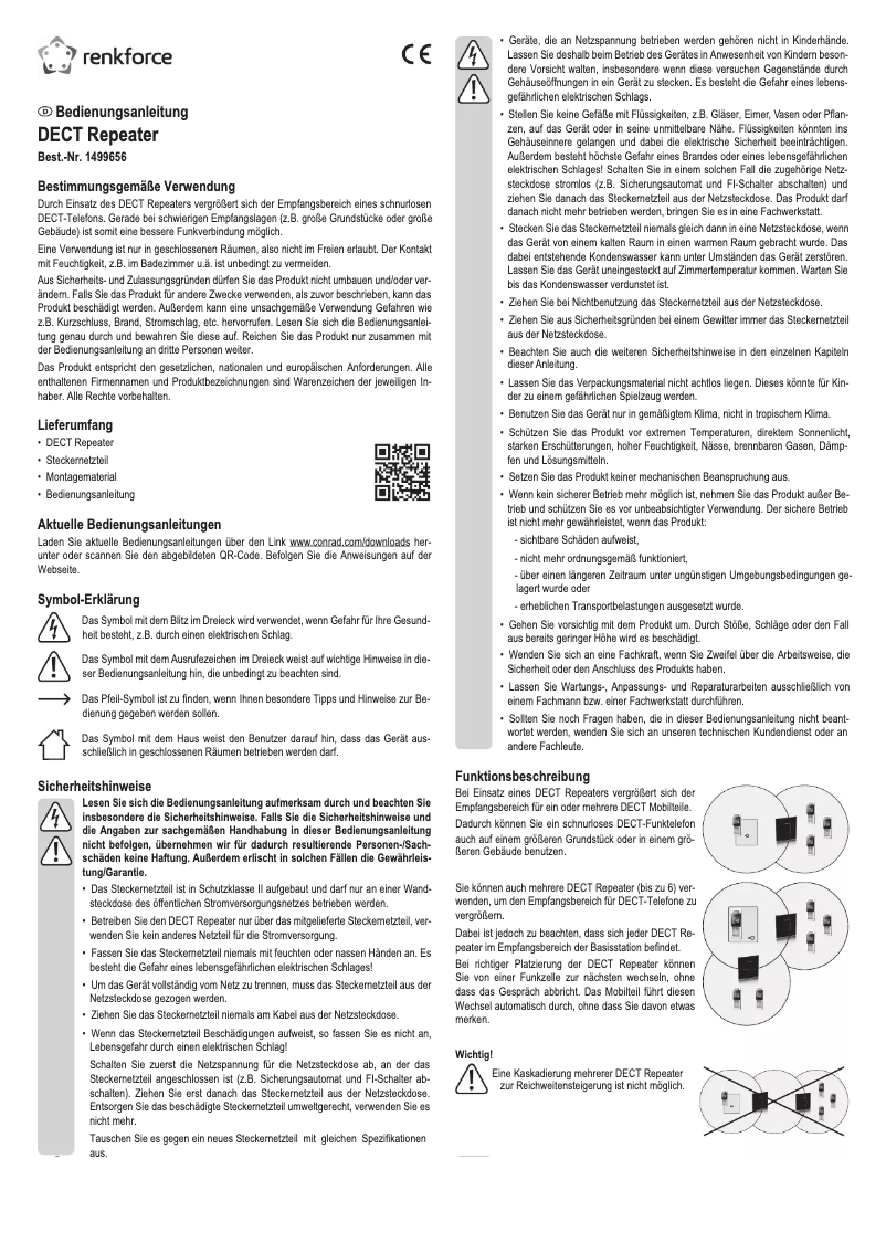Página 1 del manual Manual de usuario Renkforce 1499656