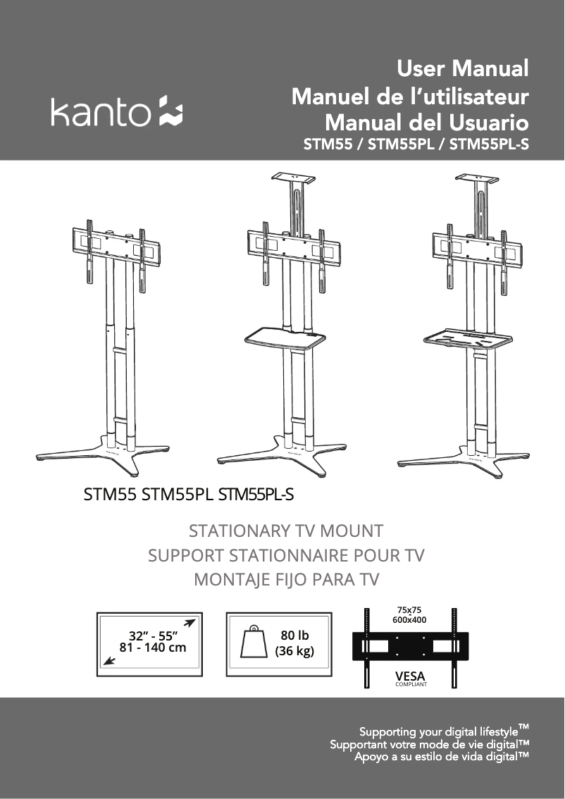 Página 1 del manual Manual de usuario Kanto STM55PL-S