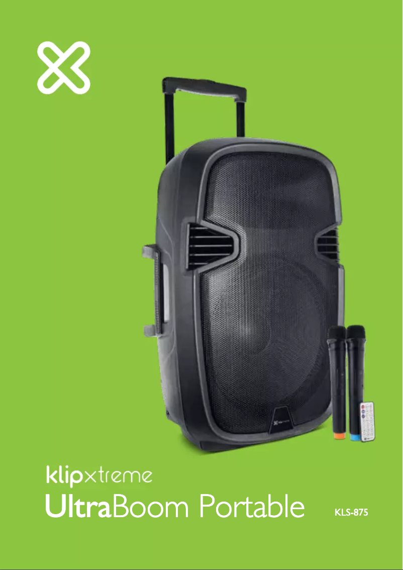 Page n°1 - Manuel utilisateur Klip Xtreme UltraBoom Portable KLS-875