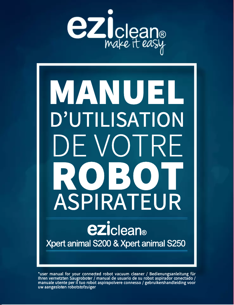 Page n°1 - Manuel utilisateur EZIclean Aqua Xpert Animal S250