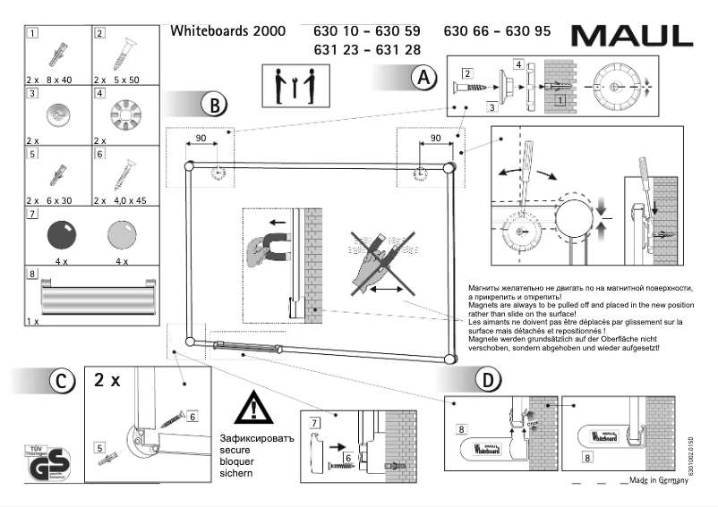 Page 1 de la notice Manuel utilisateur MAUL 6301684