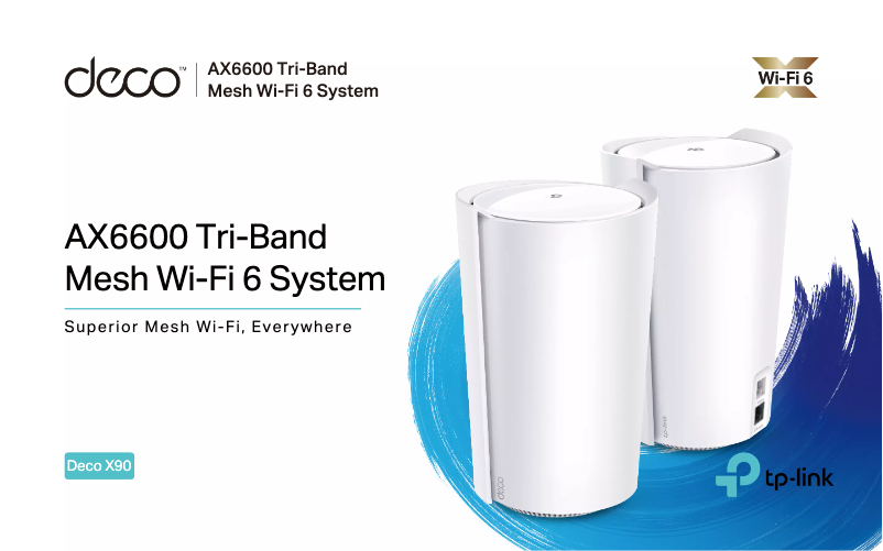Página 1 del manual Ficha técnica TP-Link Deco X90