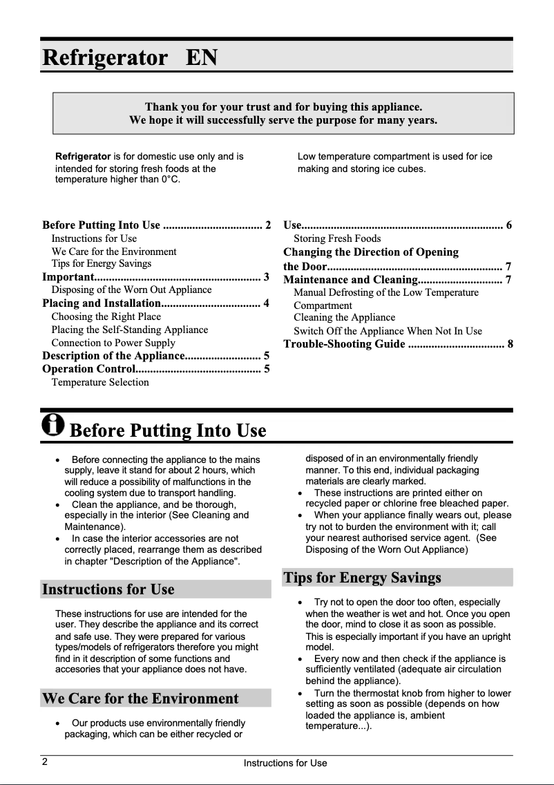 Image de la première page du manuel de l'appareil R 0907 BAB